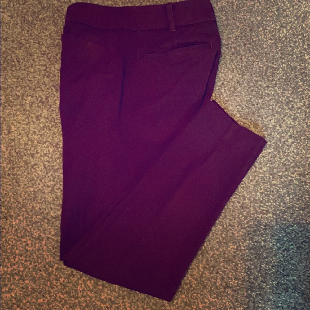 Women’s maroon dress pants